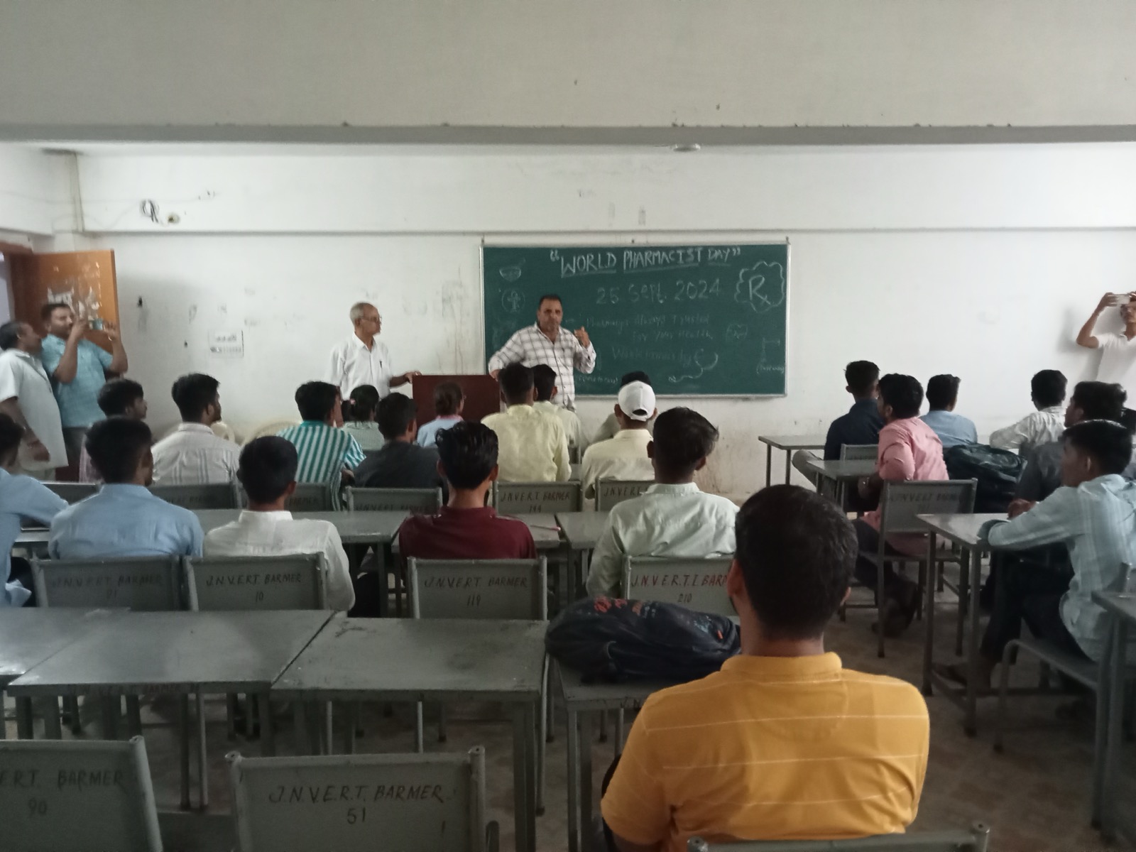 Students at World Pharmacist Day programme